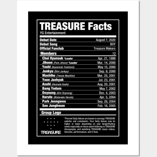 TREASURE Kpop Nutritional Facts 2 Posters and Art